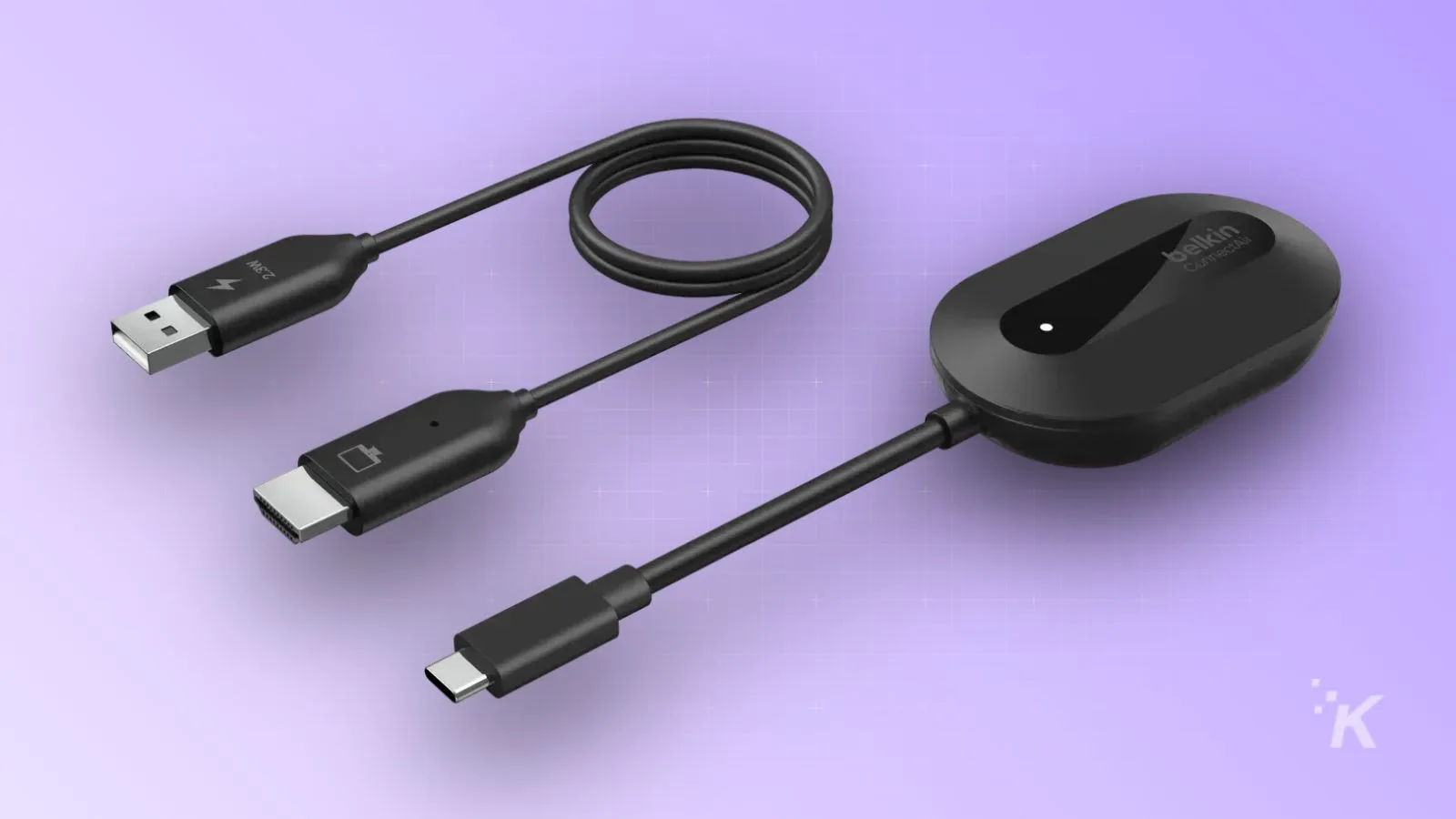An image showcasing a black USB-C fast charger with a connected cable, supporting rapid charging for compatible devices, ideal for tech enthusiasts and Gadgets.