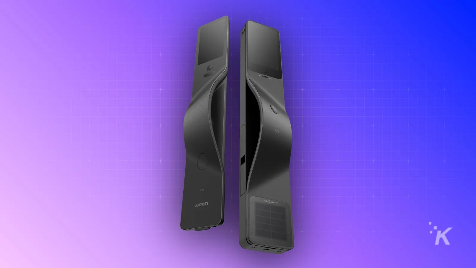 Image showing innovative foldable solar chargers with built-in displays, ideal for sustainable energy solutions and mobile device charging on the go.